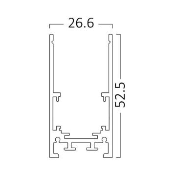 Braytron BY41-00231 3 Metre Sıva Üstü Derin Magnet Ray
