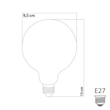 HEKA ERD-233 9 Watt G125 LED Top Ampul - Gün Işığı (3000K)