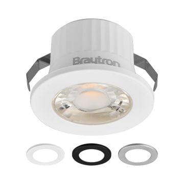 Braytron BH06-00209 3 Watt Dış Mekan Sıva Altı LED Spot - 3 Renk Çerçeve - Gün Işığı (3000K)