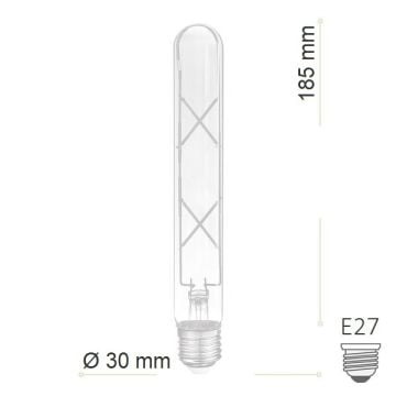 HEKA ERD-32 4 Watt 18.5 cm Rustik Çubuk Ampul - Amber