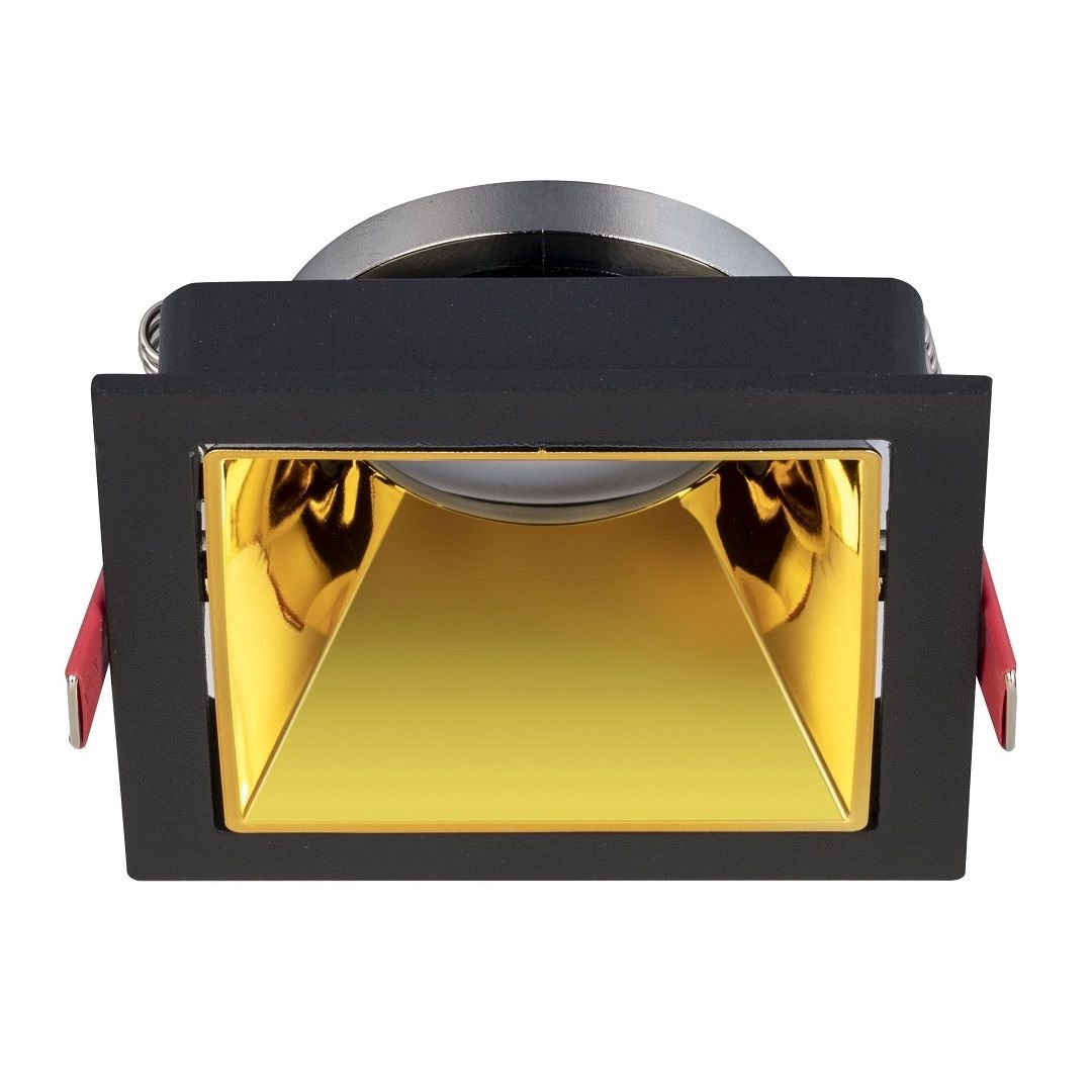 MOLLED MOL4161 Sıva Altı Siyah-GoldKare Spot Kasası (Metal)