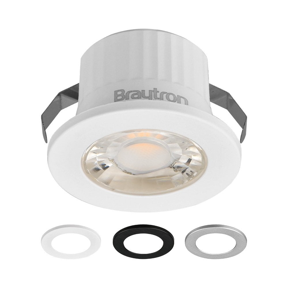Braytron BH06-00239 3 Watt Dış Mekan Sıva Altı LED Spot - 3 Renk Çerçeve - Beyaz Işık (6500K)