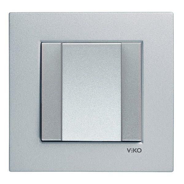 VİKO Novella/Trenda 92605077 Kablo Çıkış Kapağı Düğmesi [Gümüş]