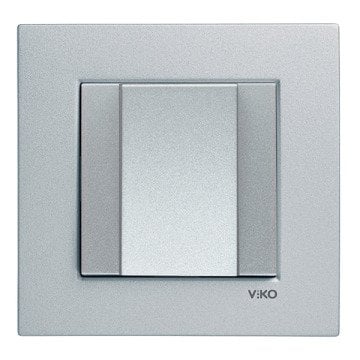 VİKO Novella/Trenda 92605077 Kablo Çıkış Kapağı Düğmesi [Gümüş]