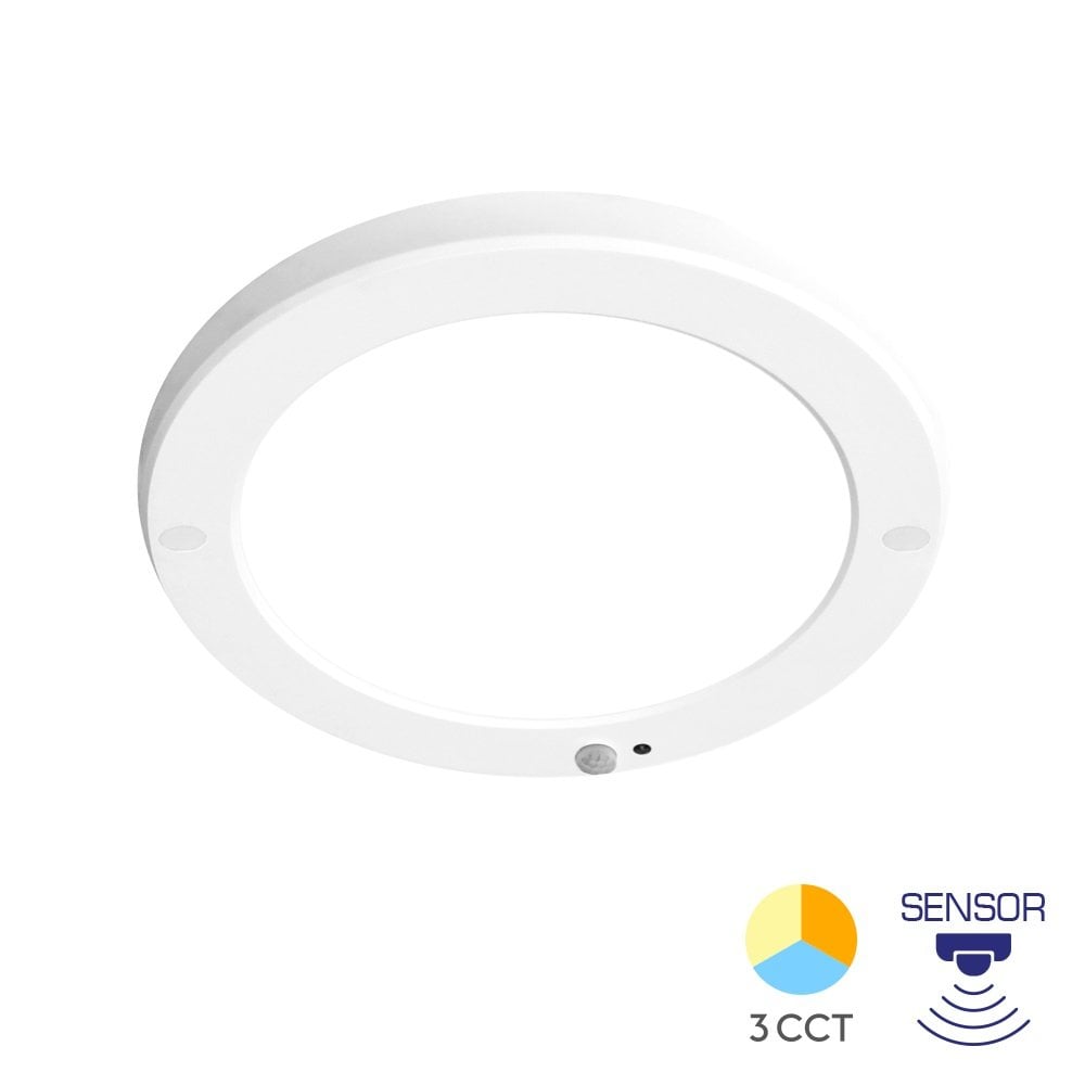 Braytron BP03-92080 20 Watt Sıva Altı/ Sıva Üstü Sensörlü Yuvarlak LED Panel - 3 Işık Renkli (Beyaz + Ilık Beyaz + Gün Işığı)