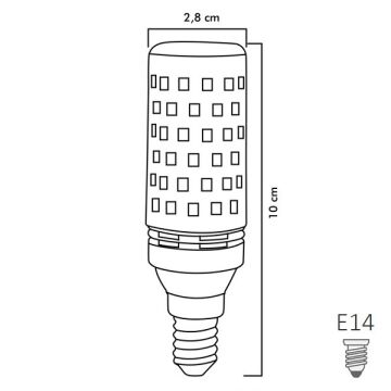 HEKA ERD-1 8 Watt E14 Duylu LED Ampul - Gün Işığı (3000K)