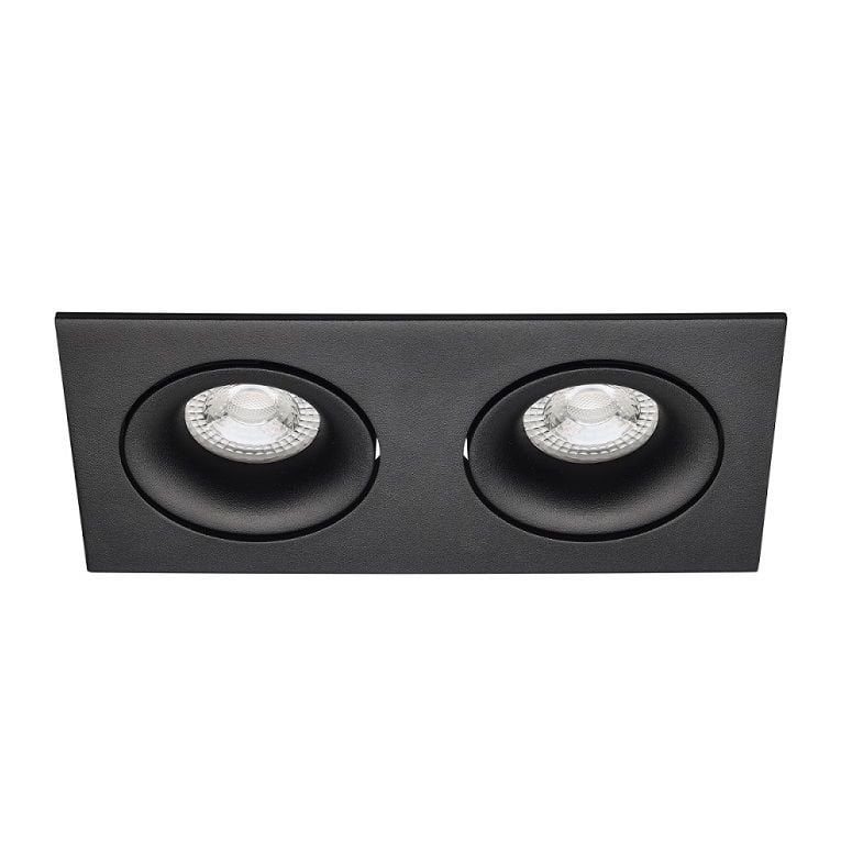 JUPITER JD231 S S Siyah Sıva Altı Hareketli İkili Spot Kasası - Metal