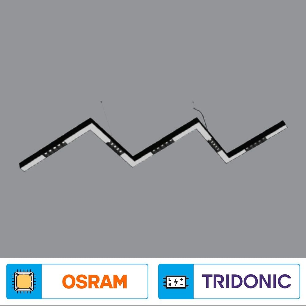 K2 GLOBAL KSL-SNAG2 65 Watt 35x145 cm Sıva Üstü/Sarkıt Mercekli Snag Lineer Armatür (OSRAM LED & TRIDONIC Driver)