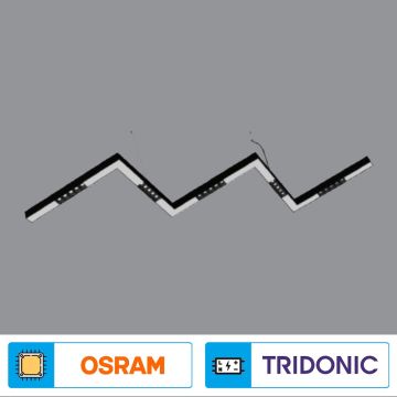 K2 GLOBAL KSL-SNAG2 65 Watt 35x145 cm Sıva Üstü/Sarkıt Mercekli Snag Lineer Armatür (OSRAM LED & TRIDONIC Driver)