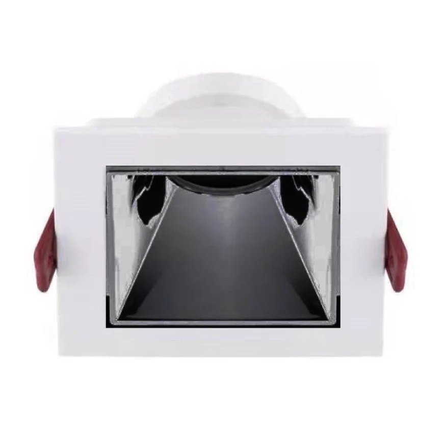 MOLLED MOL4154 Beyaz-Platin Sıva Altı Kare Spot Kasası (Metal)