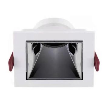 MOLLED MOL4154 Beyaz-Platin Sıva Altı Kare Spot Kasası (Metal)