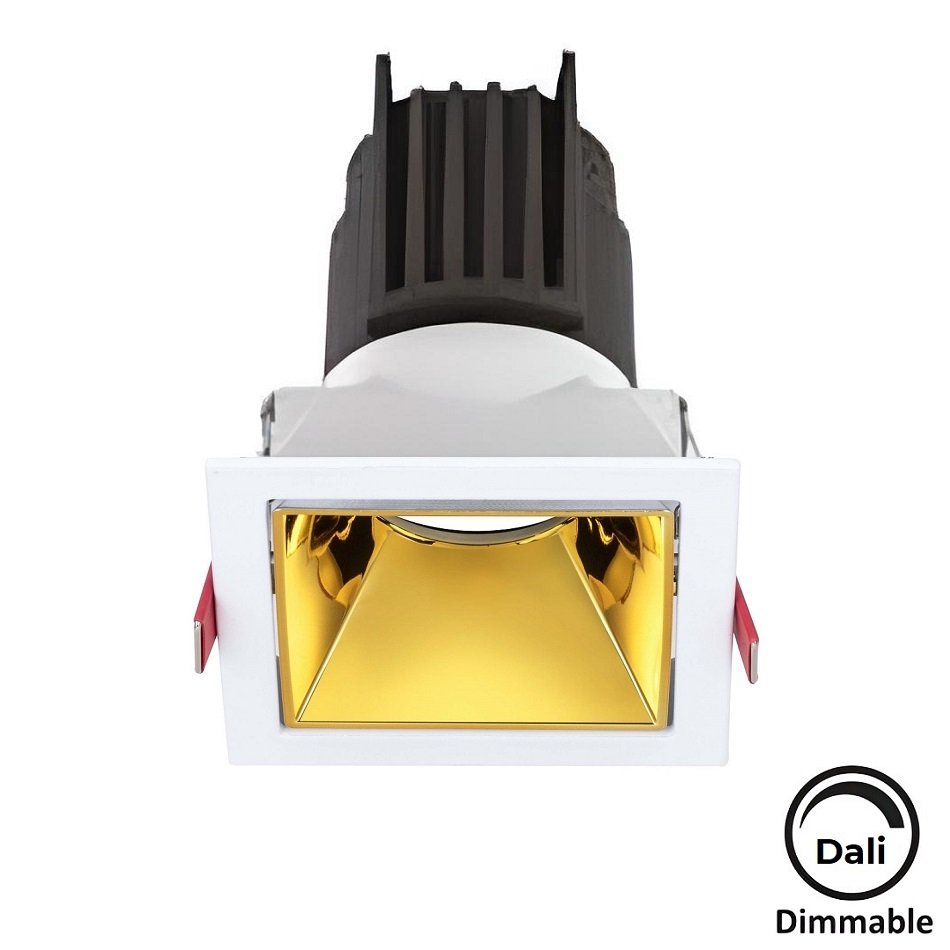 MOLLED MOL4157M Dali Dimli 12 Watt Beyaz-Gold Sıva Altı İkili LED Spot (SAMSUNG/OSRAM/PHILIPS LED & EAGLERISE/PHILIPS/LIFUD Driver)
