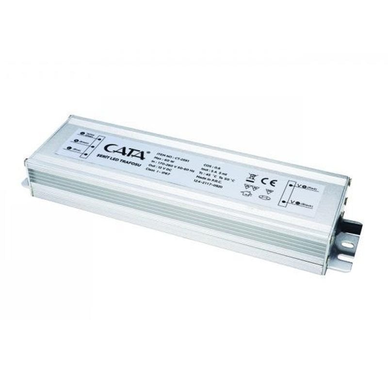 CATA CT-2591 12 Volt 5 Amper 60 Watt Dış Mekan LED Trafosu