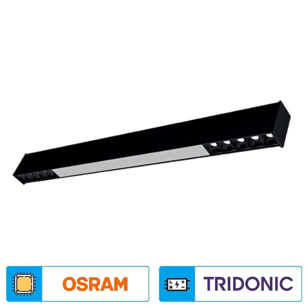 K2 GLOBAL KSL2071 23 Watt 66 cm Sıva Üstü/Sarkıt Mercekli Lineer Armatür (OSRAM LED & TRIDONIC Driver)