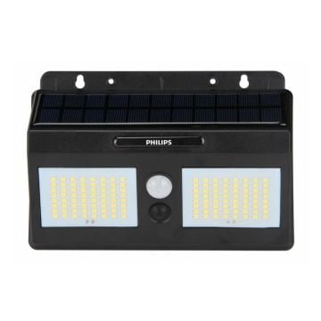 PHILIPS 1-10 Watt Hareket Sensörlü Solar Duvar Apliği - Beyaz Işık (6500K)