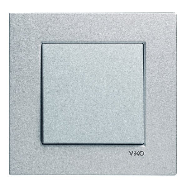 VİKO Novella/Trenda 92605001 Anahtar Düğmesi [Gümüş]