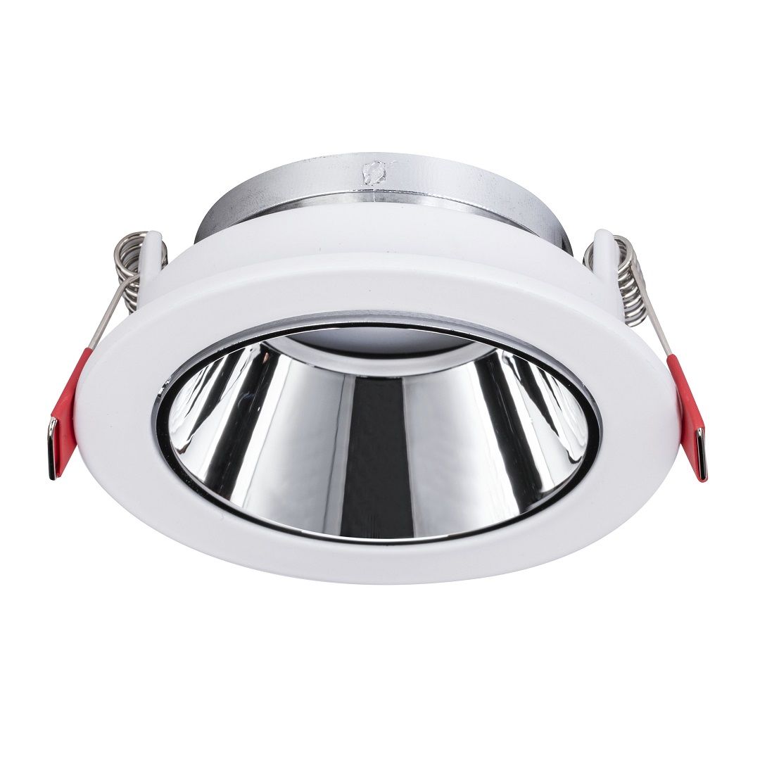 MOLLED MOL4140 Sıva Altı Beyaz-Krom Yuvarlak Spot Kasası (Metal)