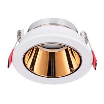 MOLLED MOL4138 Sıva Altı Beyaz-Gold Yuvarlak Spot Kasası (Metal)