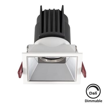 MOLLED MOL4148M Dali Dimli 10 Watt Beyaz-Krom Sıva Altı Kare LED Spot (SAMSUNG/OSRAM/PHILIPS LED & EAGLERISE/PHILIPS/LIFUD Driver)