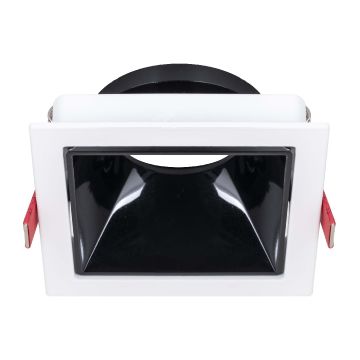 MOLLED MOL4149 Sıva Altı Beyaz-Siyah Kare Spot Kasası (Metal)