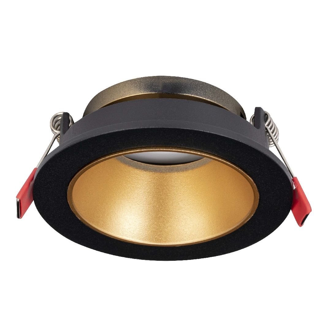 MOLLED MOL4137 Sıva Altı Siyah-Mat Gold Yuvarlak Spot Kasası (Metal)