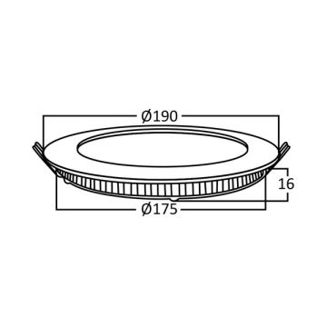 Braytron BP01-31510 15 Watt Sıva Altı Yuvarlak LED Panel - Ilık Beyaz (4000K)