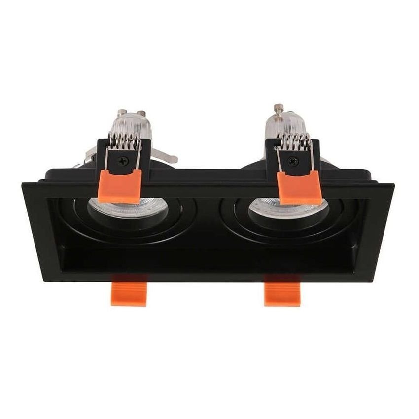 JUPITER JH840 S Siyah Sıva Altı Hareketli İkili Spot Kasası - Metal