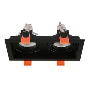 JUPITER JH840 S Siyah Sıva Altı Hareketli İkili Spot Kasası - Metal