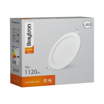 Braytron BP01-31500 15 Watt Sıva Altı Yuvarlak LED Panel - Gün Işığı (3000K)