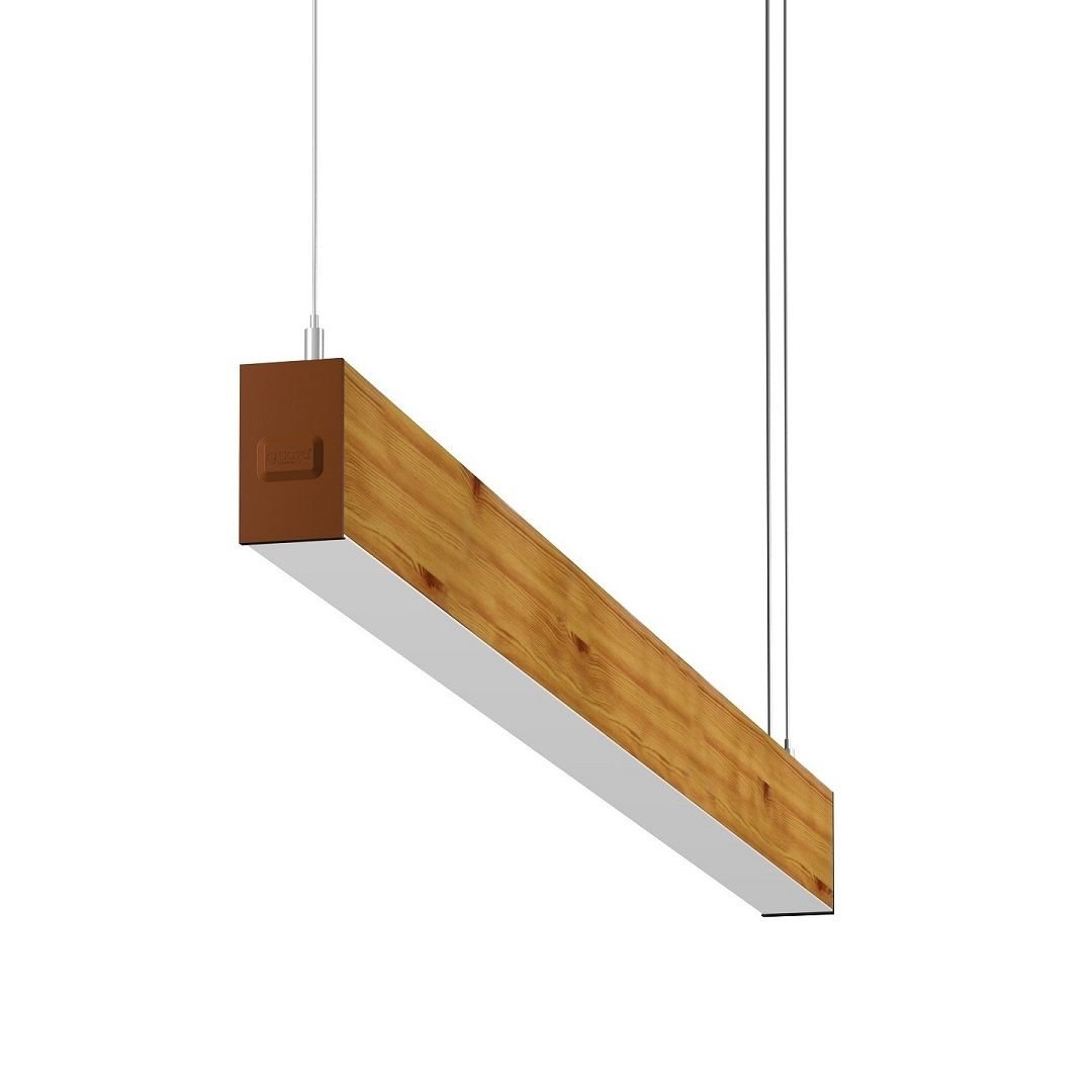 GOYA GY 8031-90-62-C 26 Watt 90 cm Ahşap (Ceviz) Desenli Lineer Sarkıt Armatür