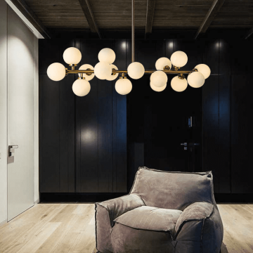 CL-S110 Onaltılı Cam Küre Avize