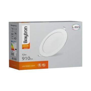 Braytron BP01-31230 12 Watt Sıva Altı Yuvarlak LED Panel - Beyaz Işık (6500K)