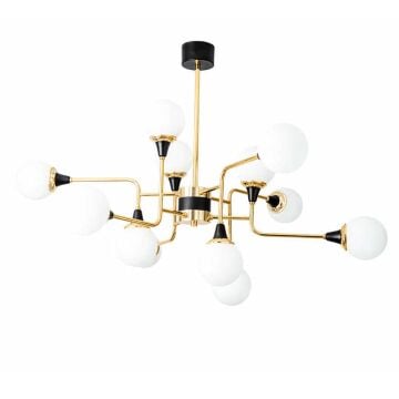 CL-S113 Onikili Küre Camlı Avize