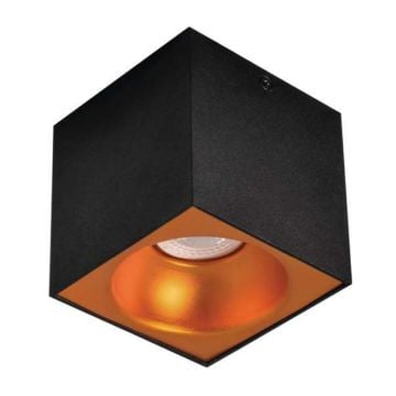 MOLLED MOL363-1-10M 10x10x10 cm 10 Watt Siyah-Bakır Sıva Üstü LED Spot (Metal)