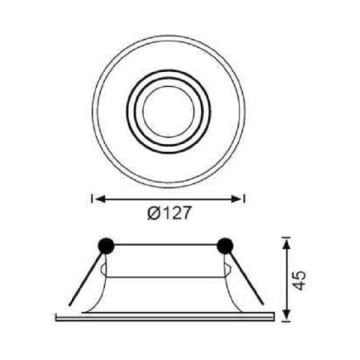 JUPITER JH684 S Siyah Sıva Altı Hareketli Yuvarlak Spot Kasası - Metal