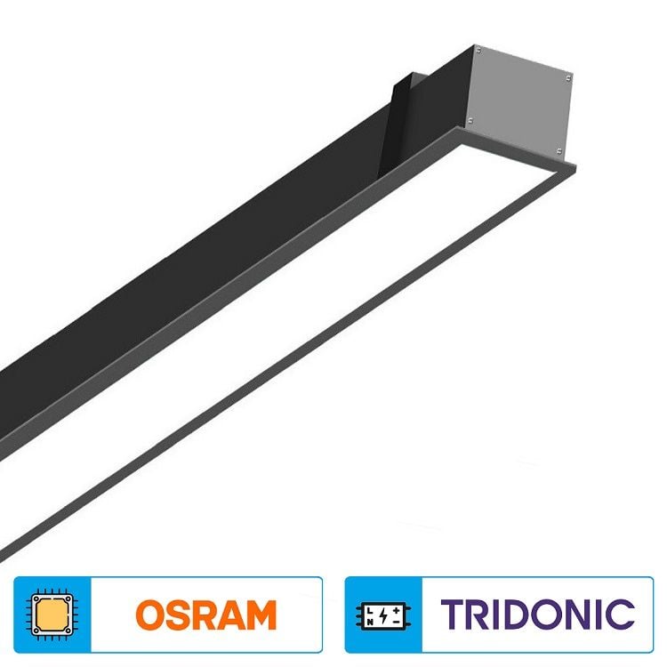 0 cm Sıva Altı Lineer Armatür (OSRAM LED & TRIDONIC Driver)