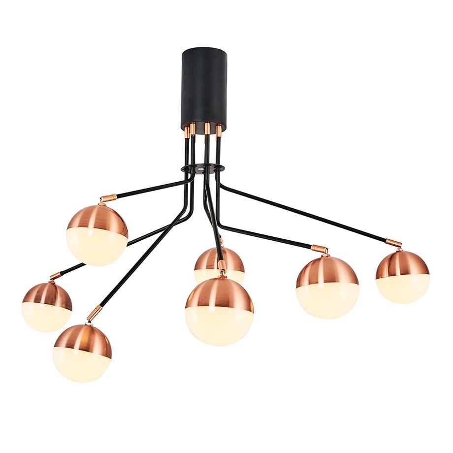 CL-S131 Yedili Cam Küre Avize