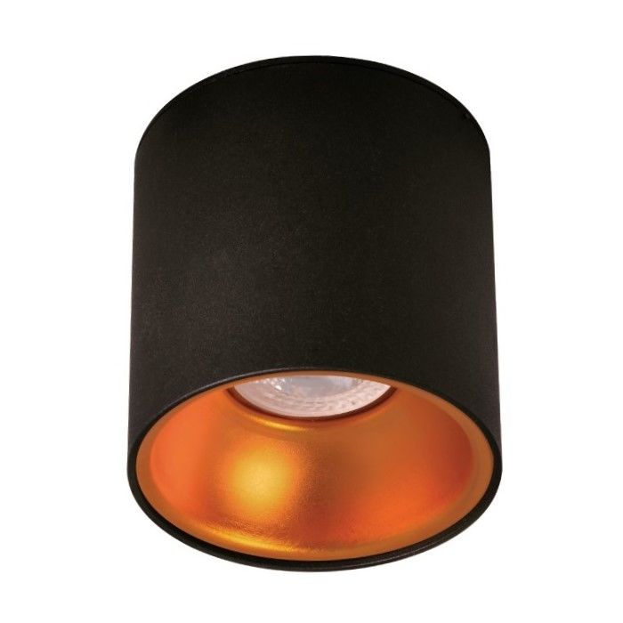 MOLLED MOL362-1 10x10 cm 10 Watt Siyah-Bakır Sıva Üstü Silindir Spot (Metal)