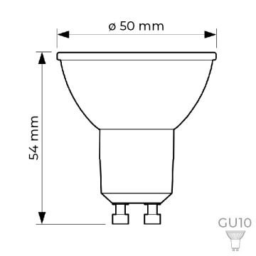 PHILIPS 4 Watt Mercekli Dimli LED GU10 Duylu LED Ampul - Ilık Beyaz (4000K)