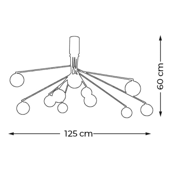 CL-S133 Onbirli Cam Küre Avize