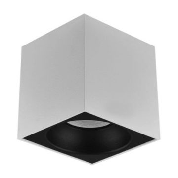 MOLLED MOL363-3-8M 10x10x10 cm 8 Watt Beyaz-Siyah Sıva Üstü LED Spot (Metal)