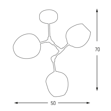 CL-S140 Camlı Modern Avize