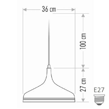 CATA CT-8103 Siyah-Gold Retro Avize