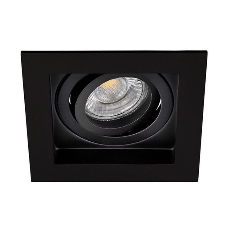 JUPITER JH639 S Siyah Sıva Altı Hareketli Kare Spot Kasası - Metal