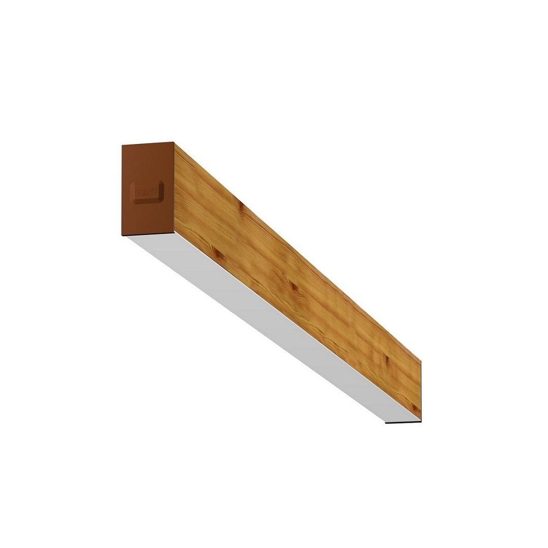 GOYA GY 8031-90-62-C 26 Watt 90 cm Ahşap (Ceviz) Desenli Sıva Üstü Lineer Armatür