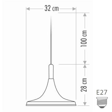 CATA CT-8213 Siyah-Gold Retro Avize