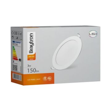 Braytron BP01-30310 4 Watt Sıva Altı Yuvarlak LED Panel - Ilık Beyaz (4000K)