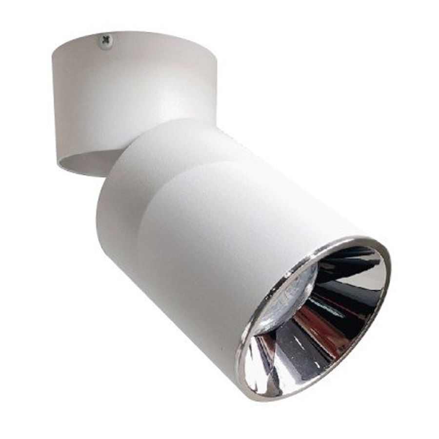 K2 GLOBAL KDA870 Beyaz-Krom Sıva Üstü Hareketli Spot Kasası (GU0 Duylu)