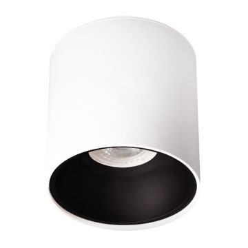 MOLLED MOL362-3 10x10 cm Beyaz-Siyah Sıva Üstü Silindir Spot Kasası (Metal - GU10 Duylu)