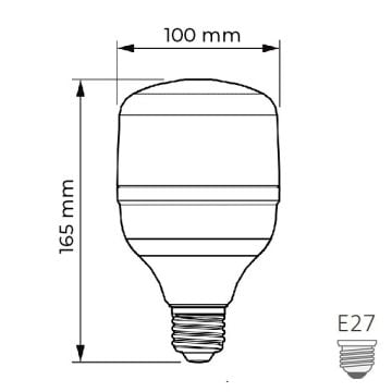 PHILIPS 30 Watt Torch LED Ampul - Gün Işığı (3000K)
